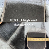 Burmese Virgin High-end HD Closure 6x6 #1B